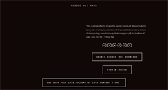 Desktop Screenshot of masoodalikhan.com
